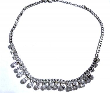 Vintage Bling Rhinstone Necklace Lot 21-1/2"