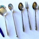Antique/vtg 925 & 800 Silver Demitasse Spoons & Forks Lot W & Sorensen JT Norway