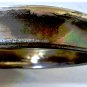 Antique Heavy Cut Crystal Hair Receiver Blackington Foliage Design Sterling Lid