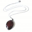 Vintage Sterling Silver Southwest Navajo Carnelian Pendant Necklace Lot ~ 18"