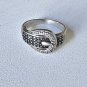 Vintage Sterling Silver DJB Buckle Band Ring Lot Size ~8