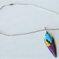 Vtg Sterling Silver Southwest Inlaid Block Carved Stones Arrowhead Necklace Lot