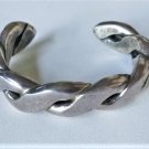Vtg Sterling Silver NAVAJO Michael Chavez Thick Hammered Cuff Bracelet Lot