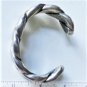 Vtg Sterling Silver NAVAJO Michael Chavez Thick Hammered Cuff Bracelet Lot