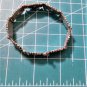 Antique Silver Alloy SE Asian Niello Tribal Hand Clasp Bracelet Lot 7"