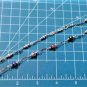 Vintage Sterling Silver Cloisonne Station Beaded Filigree Link Necklace Lot 16"