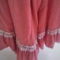 Vintage Rockmont Ranch Wear Red Chambray Over White Petticoat Rockabilly Skirt