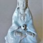 Antique Chinese Kangxi Mark Qingbai Quanyin Buddha Statue