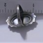 Antique Victorian Edwardian Sterling Silver Marcasite & Onyx Ring Lot Size 5.5