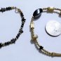 Vintage Gold Filled Hematite Stars Beaded Bracelets Lot 2 Pcs