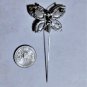 Vintage Bling Blue Green White Rhinstone JULIANA Butterfly Stickpin Brooch Lot
