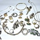 Vintage 12 & 14K Gold Filled Jewelry Lot Jade Pearls Most Wearable 139.1 Gr