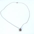 Sterling Silver MEXICO Star Slide Pendant Necklace Lot 18-1/2"