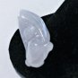 Vintage Icy White Jade Carved Cicada w Coin Pendant Lot