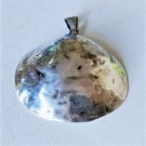 Vintage Sterling Silver MODERNIST Huge Mexico Clam Shell Necklace Pendant Lot
