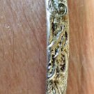 Vintage Sterling Silver Rare Relief Floral Pattern MEXICO Bangle Bracelet Lot