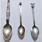 Vintage Sterling Silver Southwest Navajo Demitasse Spoons Lot (2) + Totem Spoon