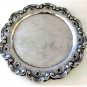 Antique Sterling Silver Classic Hand Repoussee Round Salver Tray Lot 11-1/8"