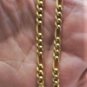 Vintage 10K YG Cuban Figaro Link Chain ITALY Necklace UNISEX 20-1/4" x 5 mm