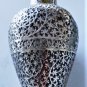 Antique Indian Sterling Silver Handmade Lidded Storage Jar 19th C