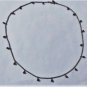 Vintage Sterling Silver Rhodolite Garnet Beaded Ball Chain Necklace Lot  18"