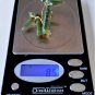 Vtg Gold Plated Carved Green Asian Jade Swoboda? Bamboo Leaf Twig Pin Brooch Lot