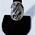 Vintage Sterling Silver SOUTHWEST Navajo FRED FRANCIS Eagle Ring Lot 9.5