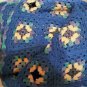 Vintage Handmade Crochet Granny Squares Afghan Lot 78" x 70"