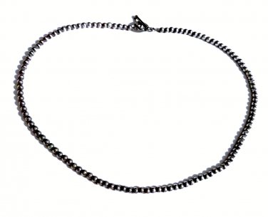 Vintage Sterling Silver Southwestern *Silver Pearls* Toggle Necklace Lot 18"
