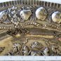 Antique Sterling Silver Classic Baroque Handmade Armorial Oval Tray Lot 14-3/4"
