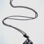 Vtg Sterling Silver Amethyst CZ Pendant Necklace Lot 22"
