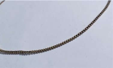 Vintage 12K Gold Filled Flattened Cuban Curb Link Chain Necklace Lot 16-1/2"