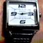 Vintage ECCLISSI Sterling Silver Case MODERNIST Woven Band Watch New Battery