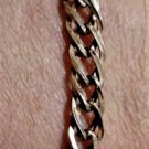 Vintage Sterling Silver Gold Vermeil Curb Link Bracelet Lot 7-1/2"