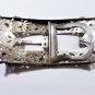 Antique Baroque French Renaissance Revival Sterling Silver Buckle L 19th C