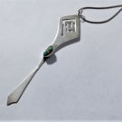 Vtg Sterling S. SOUTHWEST Navajo MODERNIST Turquoise Pendant Necklace Lot JNY
