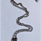 Vintage Sterling Silver MODERNIST Barse Hammered Pendant Necklace Lot 24"
