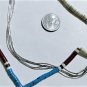 Vtg Southwest Sterling *Liquid* Silver & Turquoise & Shell Heishi Necklace Lot