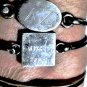 Vintage Sterling Silver Hook Bangle & Cuff Bracelet Lot 3 Pieces