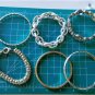 Vintage Silver Plated Toned Chunky Modernist Jewlery Lot Collection of 17 Pcs