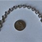Vintage Sterling Silver Heart Links Diamond Tennis Bracelet Lot 6-3/4"