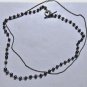 Vintage Black Peacock Pearl Beaded and Ball Chain Necklaces Lot18"