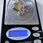 Vintage Sterling Silver Dangle Diamond Heart Charm Toggle Bracelet Lot 7-1/2"