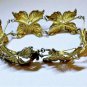 Antique 900 Silver Lovely Gold Gilded Filigree Flower Link Bracelet Lot 7-1/4"