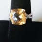 Vintage Sterling Silver Huge Cushion Cut JTV Ring Lot Size 10