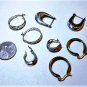 Vintage Sterling Silver Hoop Earrings Lot Collection of 4 Pairs