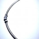 Vintage Sterling Silver DIO CZ Omega Chain Necklace Lot 18-1/4"
