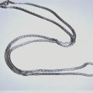 Vintage Sterling Silver Rectangular Cable Chain Necklace  Lot 24"