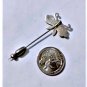 Vintage Sterling Silver Arts & Crafts Art Deco Orchid Stick Pin Brooch  Lot