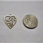 Vintage Sterling Silver *I Love You* Heart Charm Bracelet Charm Lot